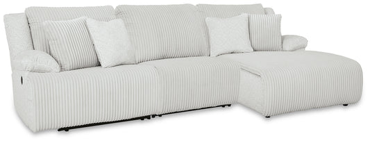 Top Tier 3-Piece Reclining Sectional Chofa