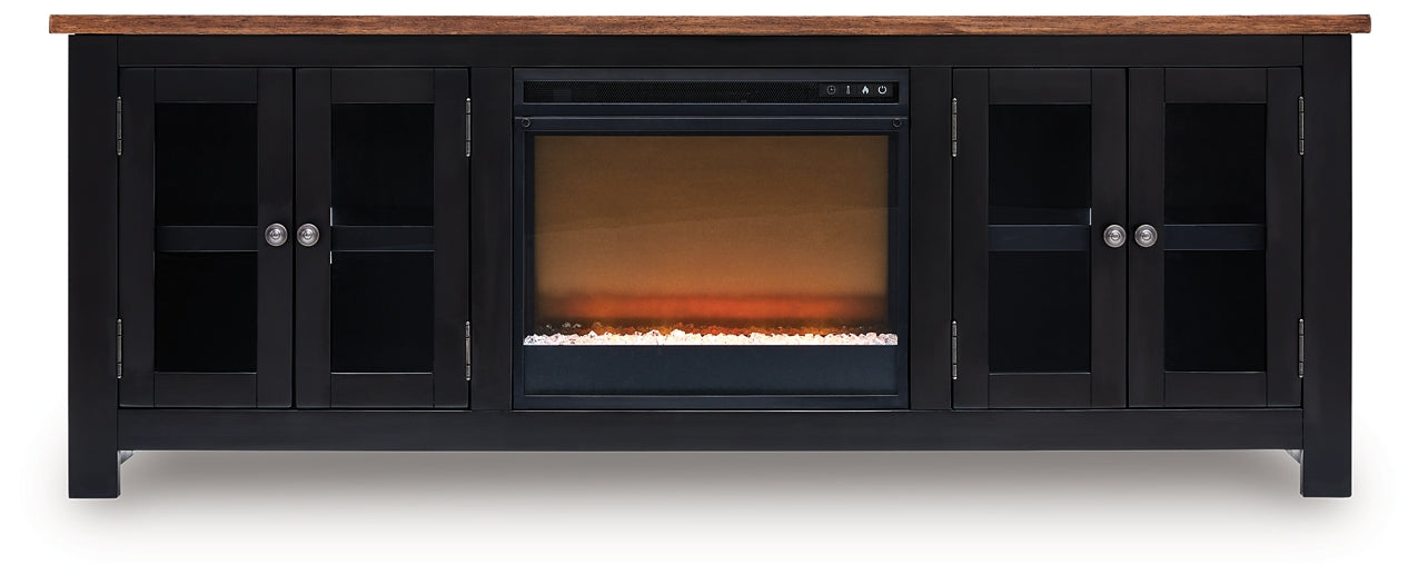 Wildenauer 76" TV Stand with Electric Fireplace