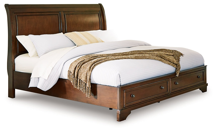 Trellington Queen Sleigh Storage Bed