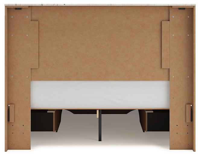 Lawroy Queen Panel Storage Bed, Dresser and Mirror