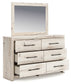 Lawroy Queen Panel Bed with Storage, Dresser, Mirror, Chest and Nightstand