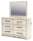 Lawroy Queen Panel Bed with Storage, Dresser, Mirror, Chest and Nightstand