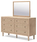 Cielden Queen Panel Headboard, Dresser and Mirror