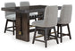 Burkhaus Counter Height Dining Table and 4 Barstools