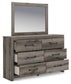 Graystorm Full Panel Bed, Dresser, Mirror, Chest and Nightstand