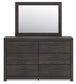 Hollivern Twin Panel Storage Bed, Dresser and Mirror