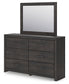 Hollivern Twin Panel Storage Bed, Dresser and Mirror