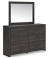 Hollivern Twin Panel Storage Bed, Dresser, Mirror and Nightstand