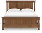 Rowlenstown King Poster Bed with Mirrored Dresser
