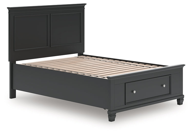 Lanolee Full Panel Storage Bed, Dresser, Mirror and Nightstand