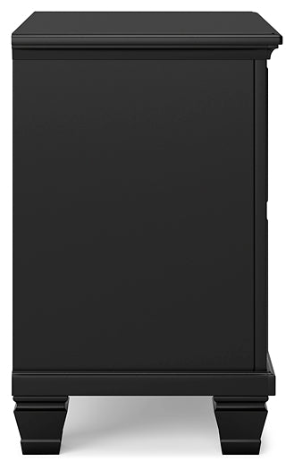 Lanolee Twin Panel Storage Bed, Dresser, Mirror and Nightstand