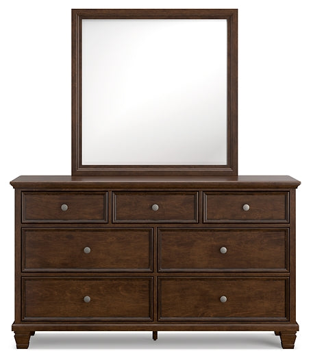 Danabrin Queen Panel Storage Bed, Dresser, Mirror and Nightstand