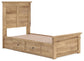 Makidern Twin Panel Storage Bed