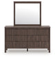 Pamytta Queen Panel Platform Bed, Dresser, Mirror and Nightstand
