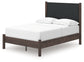 Pamytta Full Upholstered Panel Platform Bed, Dresser, Mirror, Chest and Nightstand