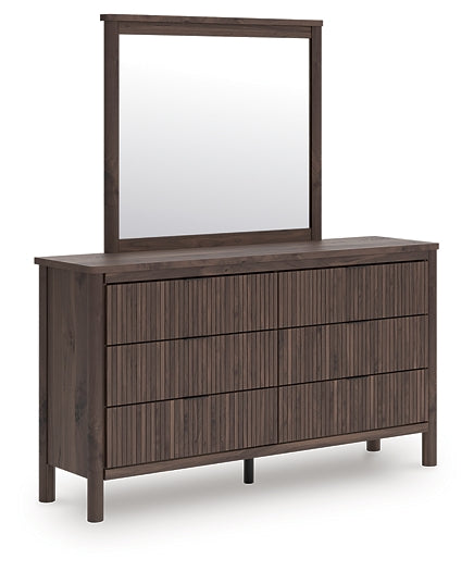 Pamytta Queen Panel Bed, Dresser and Mirror
