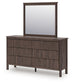 Pamytta Full Panel Bed, Dresser, Mirror and Nightstand
