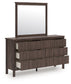 Pamytta Queen Panel Bed, Dresser, Mirror and Nightstand