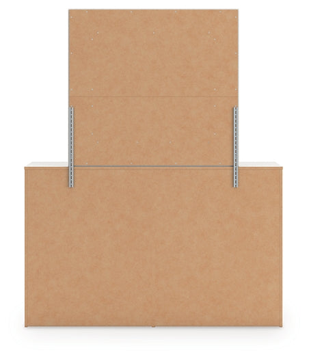 Zuraleus Queen Upholstered Panel Bed, Dresser and Mirror