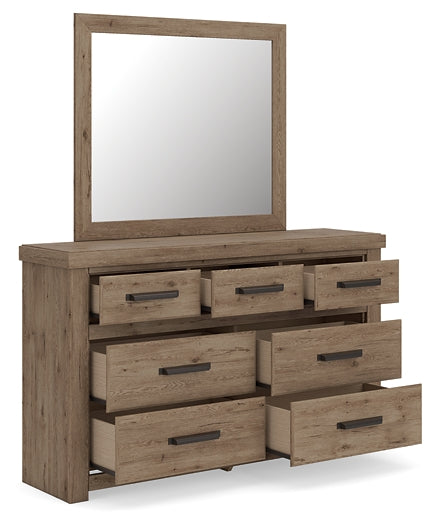 Oliandon Dresser and Mirror