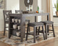 Caitbrook Counter Height Dining Table and 4 Barstools