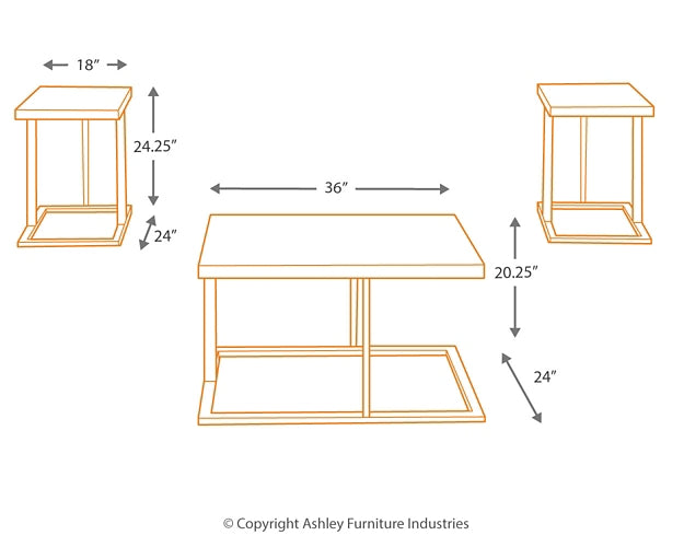 Airdon Occasional Table Set (3/CN)